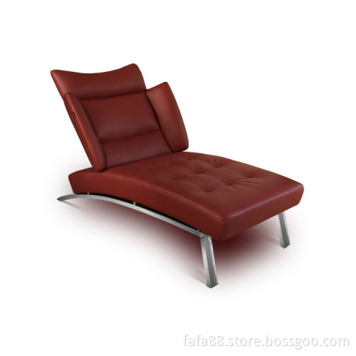 Leather Chaise Lounge (8006)